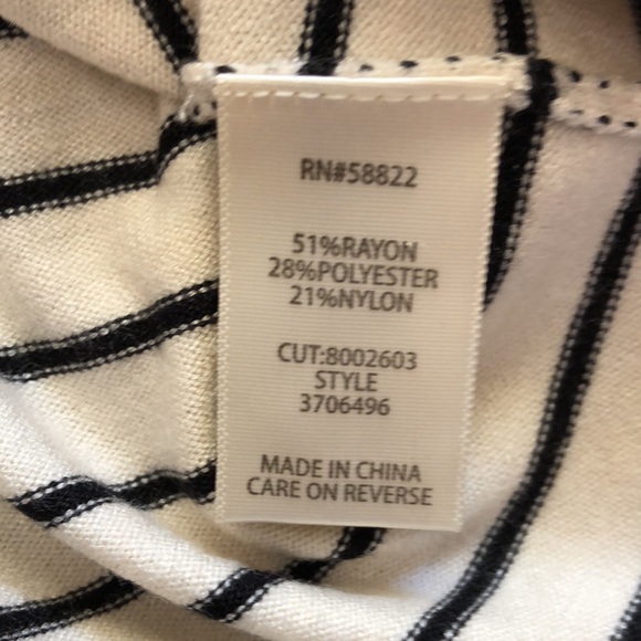 NWT Max Studio wrap sweater with stripes Size L - Picture 5 of 5
